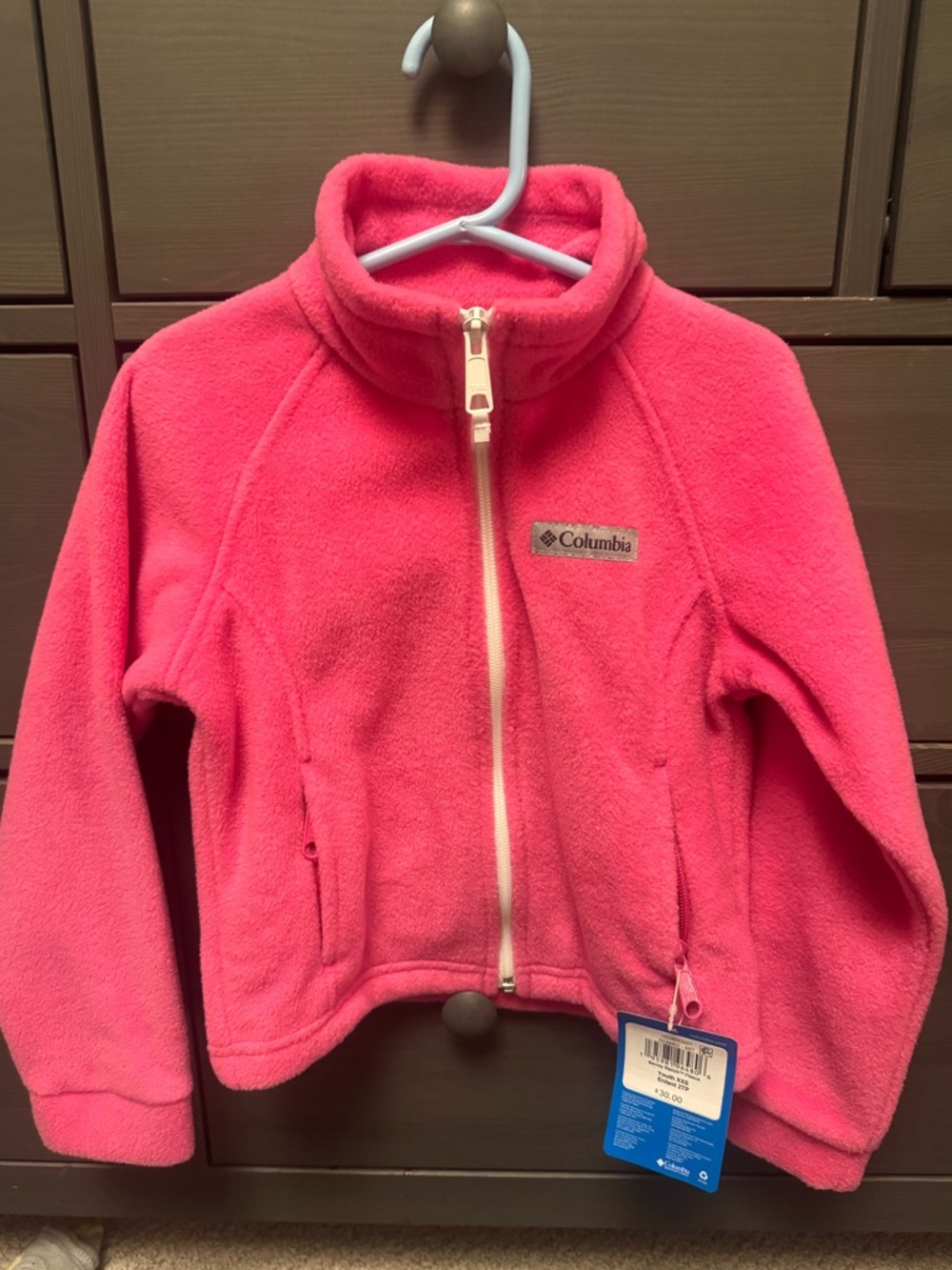Columbia Bright Pink Youth Fleece Pullover